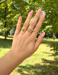 Cross Gold-Wrapped Ring