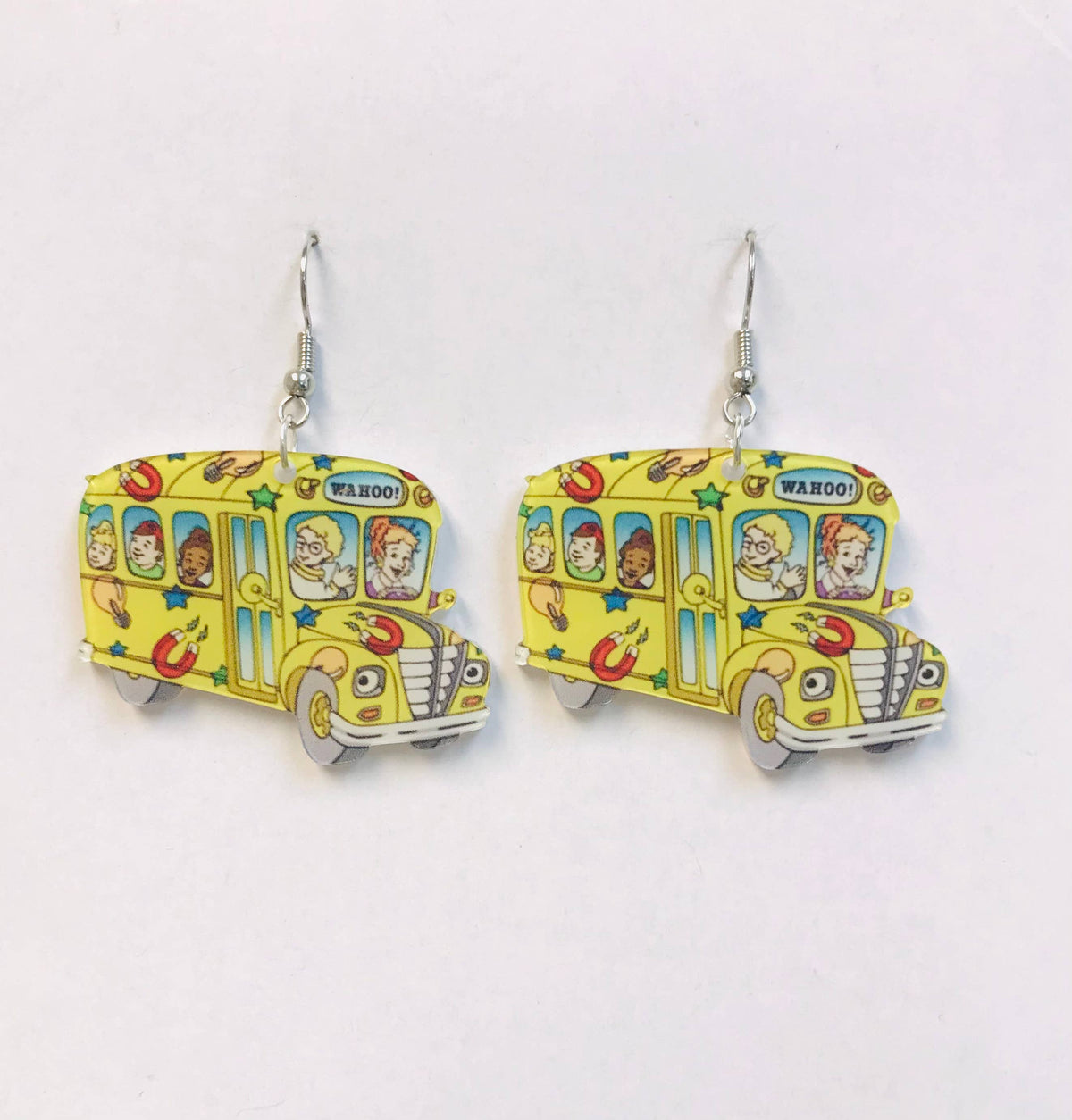 School Bus - Acrylic Earrings