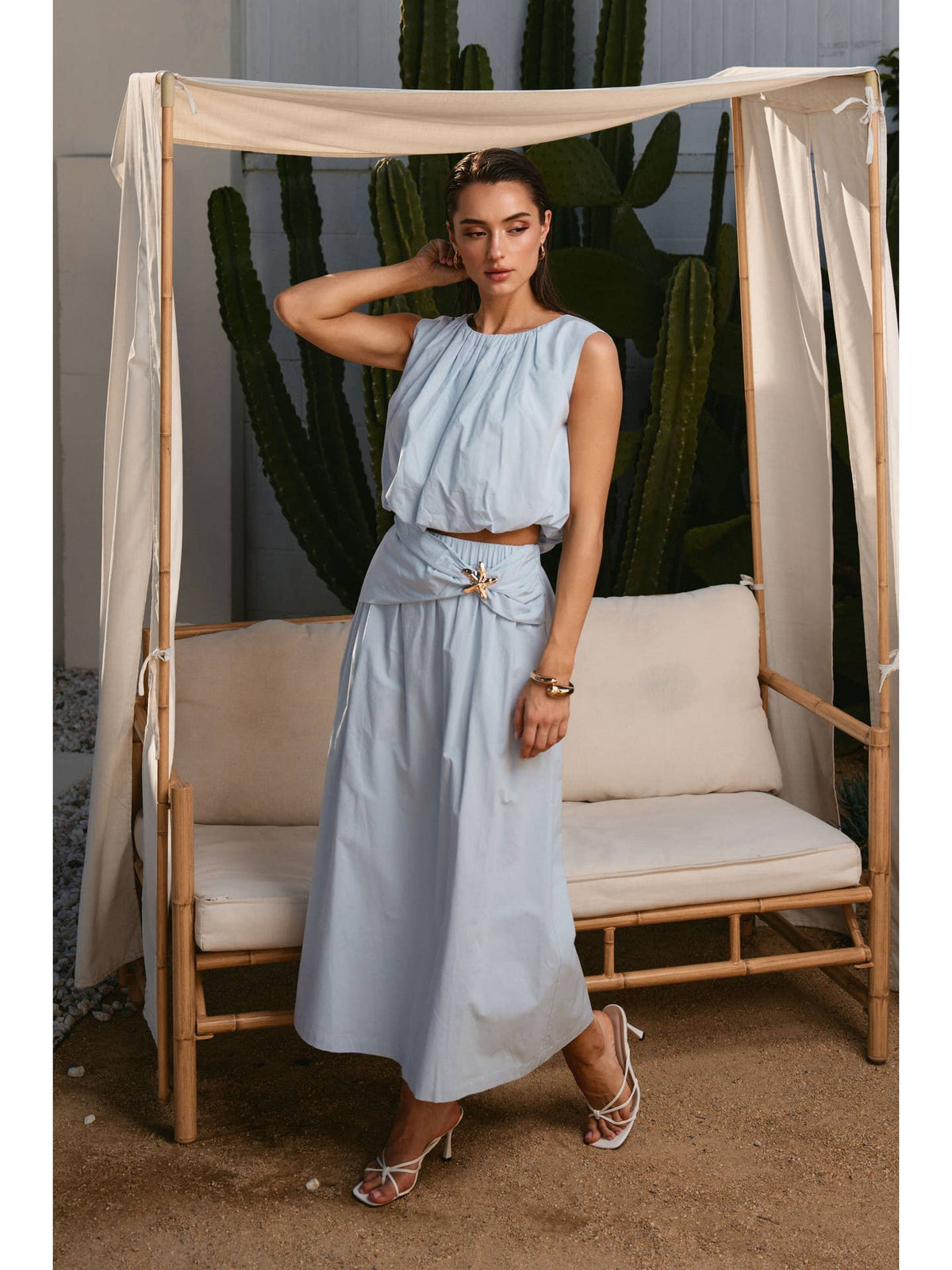 Starfish Bubble Top & Skirt Set (100% Cotton)