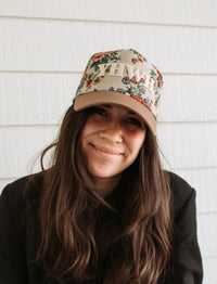 Embroidered (Floral) YHWH Ribbed Snapback Hat